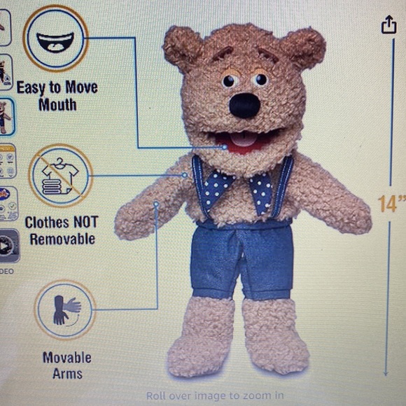 Silly Bear Puppet 14” - Picture 2 of 5